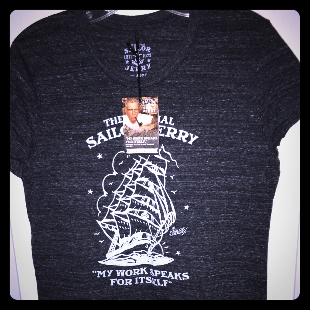 NEW Women’s Sailor Jerry T-Shirt Sz.X Large